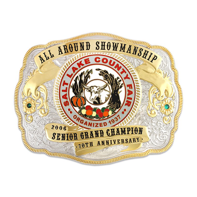 Salt Lake County Fair, UT Champion Belt Buckle SymbolArts