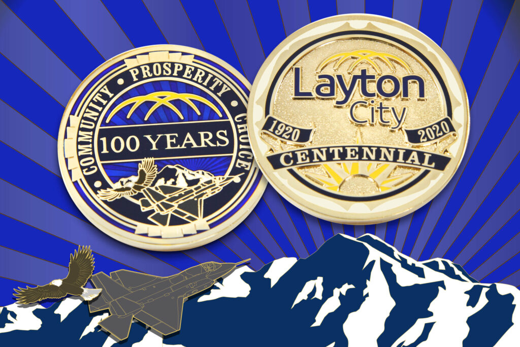 Layton City Challenge Coin for Centennial Celebration