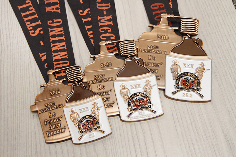 Hatfield and McCoy Moonshine Race Medals