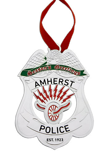 Police Badge Custom Christmas Ornament