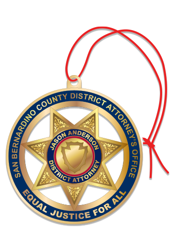 Star Badge Custom Christmas Ornament