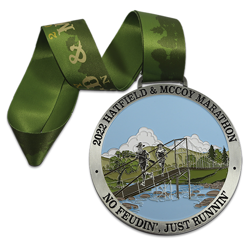 Hatfield & McCoy Marathon 2022 Medal SymbolArts
