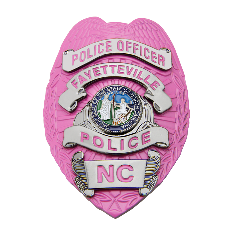 Fayetteville, NC Police Pink Badge - SymbolArts