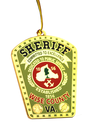 Sheriff Custom Christmas Ornament