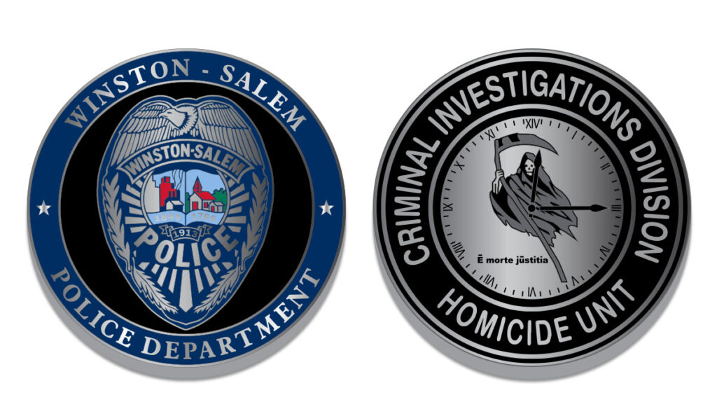 North Carolina, Winston-Salem Police Department Homicide Coin